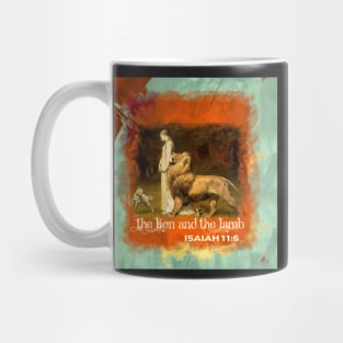 The Lion and The Lamb Isaiah Bible Verse rivier A-102021 Mug